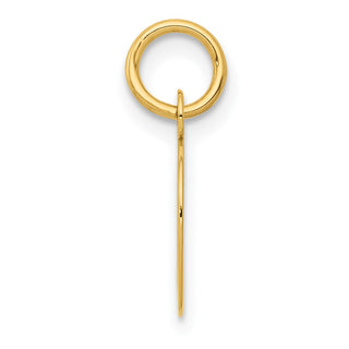 14k Yellow Gold Small Script Initial D Charm