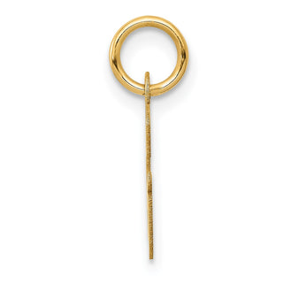 14k Yellow Gold Small Script Initial G Charm