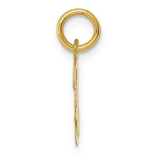 14k Yellow Gold Small Script Initial H Charm
