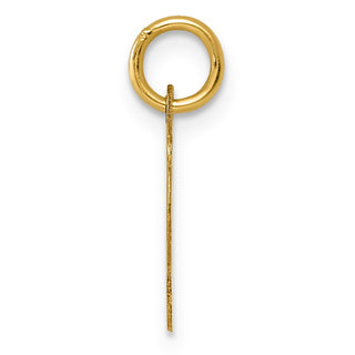 14k Yellow Gold Small Script Initial J Charm
