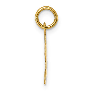 14k Yellow Gold Small Script Initial L Charm