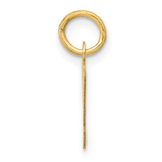 14k Yellow Gold Small Script Initial M Charm