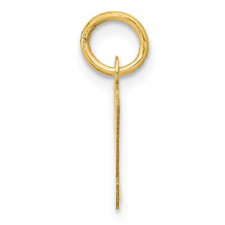 14k Yellow Gold Small Script Initial M Charm