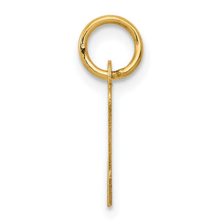 14k Yellow Gold Small Script Initial N Charm