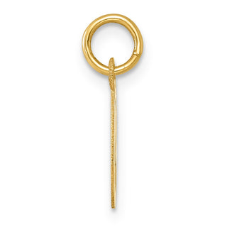 14k Yellow Gold Small Script Initial O Charm