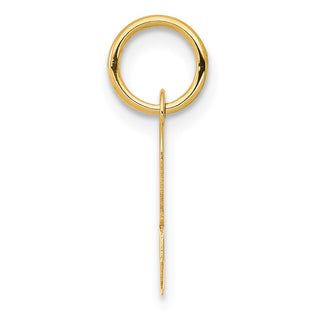 14k Yellow Gold Small Script Initial R Charm