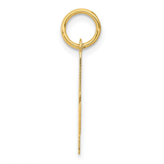 14k Yellow Gold Medium Script Initial A Charm