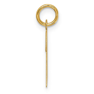 14k Yellow Gold Medium Script Initial B Charm
