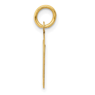 14k Yellow Gold Medium Script Initial D Charm