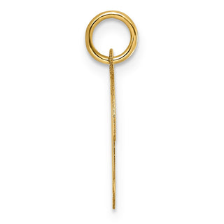 14k Yellow Gold Medium Script Initial D Charm