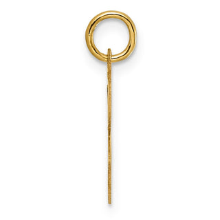 14k Yellow Gold Medium Script Initial E Charm