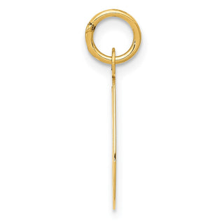 14k Yellow Gold Medium Script Initial G Charm