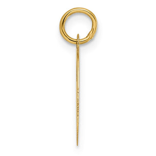 14k Yellow Gold Medium Script Initial G Charm