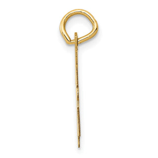 14k Yellow Gold Medium Script Initial H Charm