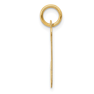 14k Yellow Gold Medium Script Initial J Charm