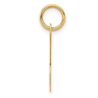14k Yellow Gold Medium Script Initial K Charm