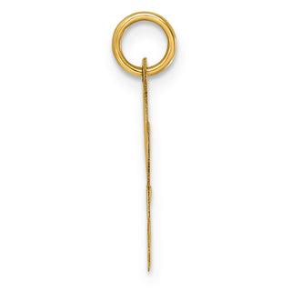 14k Yellow Gold Medium Script Initial L Charm