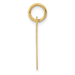 14k Yellow Gold Medium Script Initial T Charm