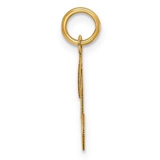14k Yellow Gold Medium Script Initial T Charm