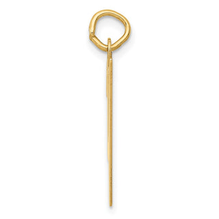14k Yellow Gold Medium Script Initial Y Charm