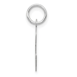 14K White Gold Medium Script Initial C Charm