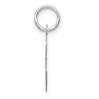 14K White Gold Medium Script Initial C Charm
