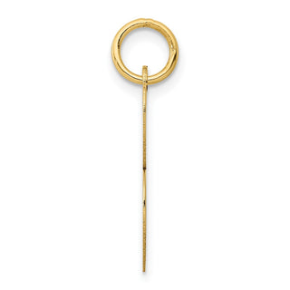 14k Yellow Gold Large Script Initial B Charm