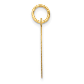 14k Yellow Gold Large Script Initial D Charm
