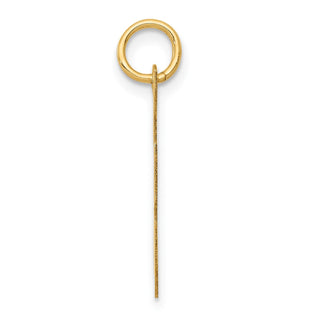 14k Yellow Gold Large Script Initial F Charm
