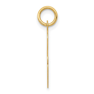 14k Yellow Gold Large Script Initial G Charm