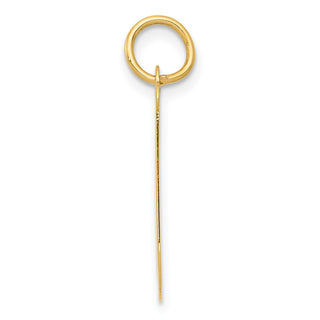 14k Yellow Gold Large Script Initial J Charm