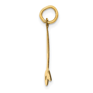 14k Yellow Gold Large Script Initial L Charm