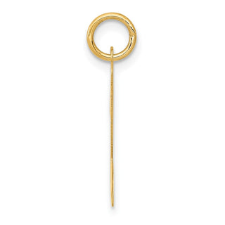 14k Yellow Gold Large Script Initial N Charm