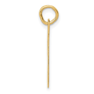 14k Yellow Gold Large Script Initial T Charm