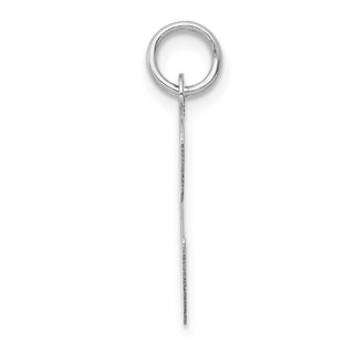 14K White Gold Large Script Initial C Charm