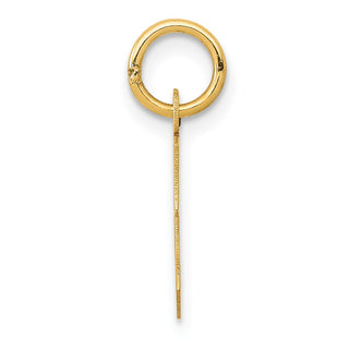 14k Yellow Gold Small Block Initial C Charm
