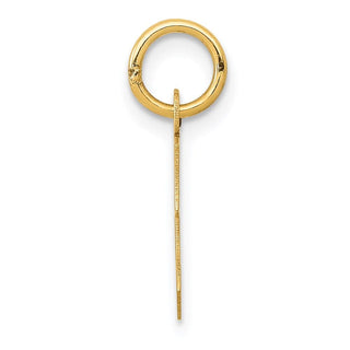 14k Yellow Gold Small Block Initial C Charm