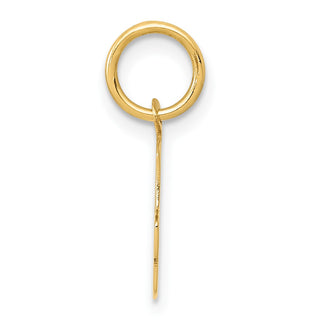 14k Yellow Gold Small Block Initial G Charm