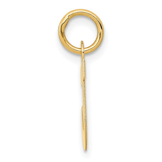 14k Yellow Gold Small Block Initial J Charm