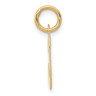 14k Yellow Gold Small Block Initial J Charm