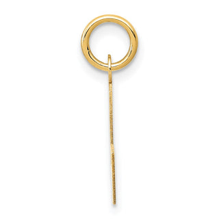 14k Yellow Gold Small Block Initial L Charm