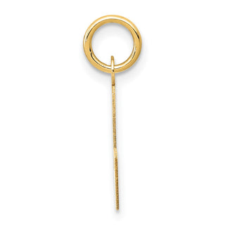 14k Yellow Gold Small Block Initial L Charm