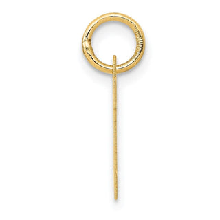 14k Yellow Gold Small Block Initial M Charm