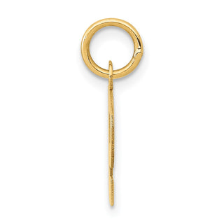 14k Yellow Gold Small Block Initial P Charm