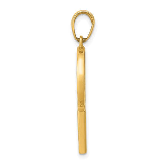 14k Yellow Gold 3D Enameled Lollipop Pendant