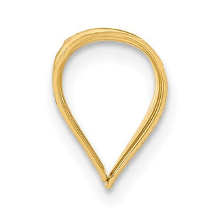 14k Yellow Gold Large Stamped Bail