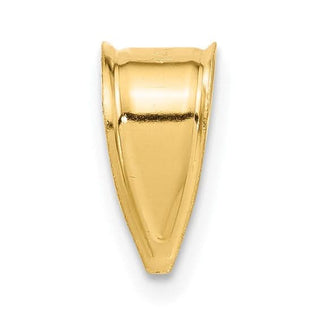 14k Yellow Gold Large Stamped Bail