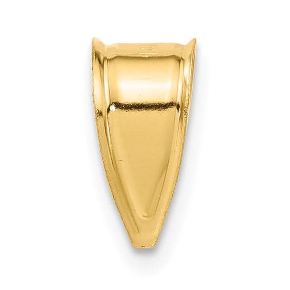14k Yellow Gold Large Stamped Bail