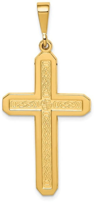 14k Yellow Gold Cross Pendant C1467