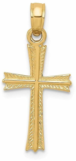 14k Yellow Gold Cross Pendant C4229
